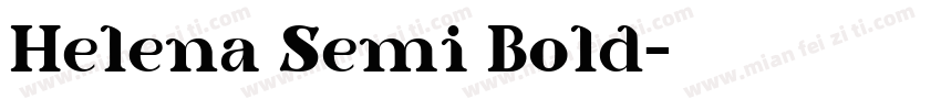 Helena Semi Bold字体转换